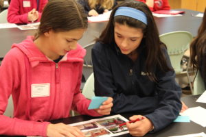 two girls at an event