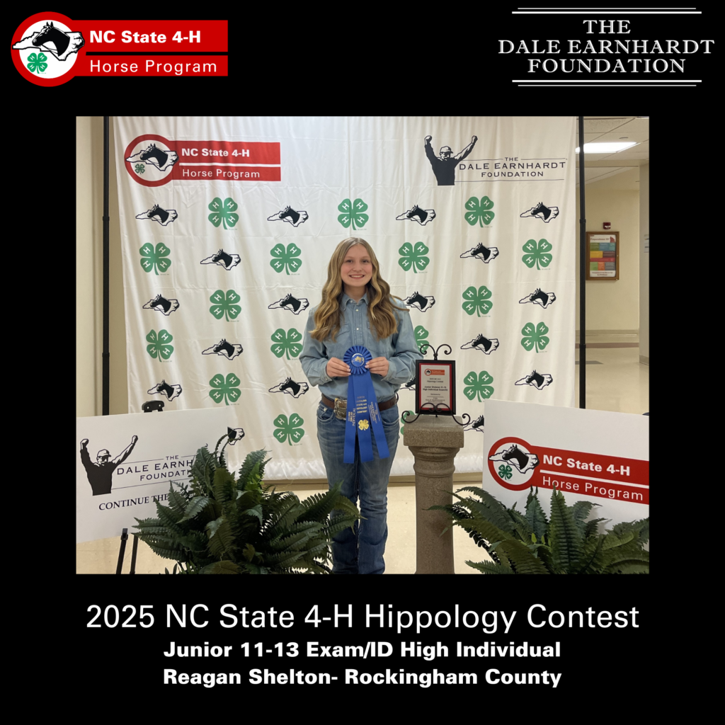 2025 NC State 4-H Hippology Contest  Junior 11-13 Exam/ID High Individual  Reagan Shelton- Rockingham County